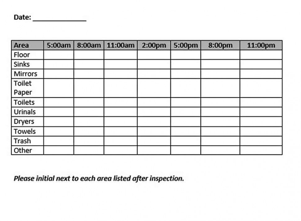 editable bathroom cleaning schedule template  think moldova bathroom cleaning checklist template samples