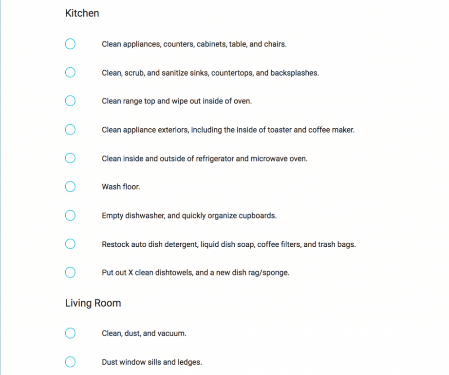 editable vacation rental checklist  turnoverbnb vacation rental checklist template doc