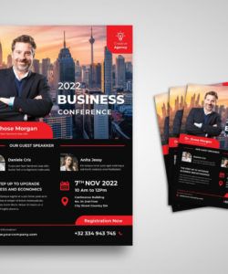 flyer template  business creative conference staff meeting flyer template and sample