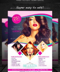 free 20 examples of beauty salon flyers in publisher  word beauty salon flyer template
