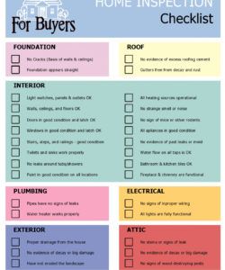 free 20 printable home inspection checklists word pdf ᐅ buying a house checklist template excel