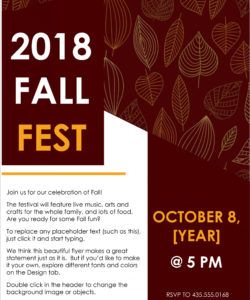 free 45 free poster and flyer templates  clean simple and fall event flyer template pdf