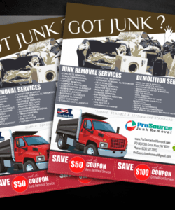 free bold playful junk removal flyer design for a company by junk removal flyer template pdf