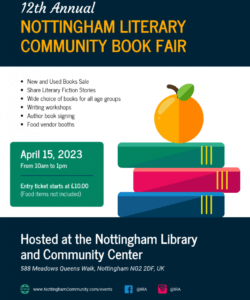 free community book fair event flyer template community event flyer template and sample