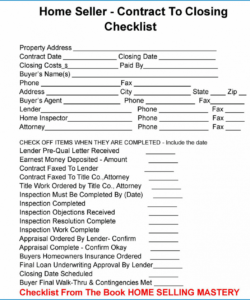 free ✓ free real estate closing checklist template  zitemplate real estate closing checklist template excel