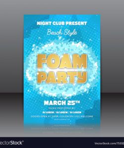 free foam party flyer foam party flyer template pdf