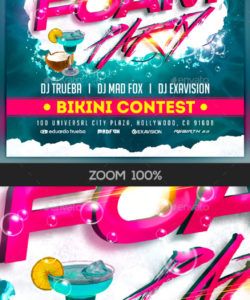 free foam party flyer graphics designs &amp;amp; templates from graphicriver foam party flyer template pdf