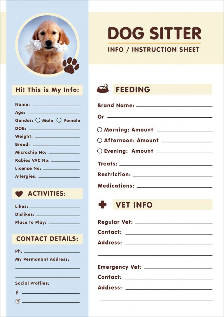 free-free-dog-sitter-instruction-information-sheet-design-pet-sitter-checklist-template-excel