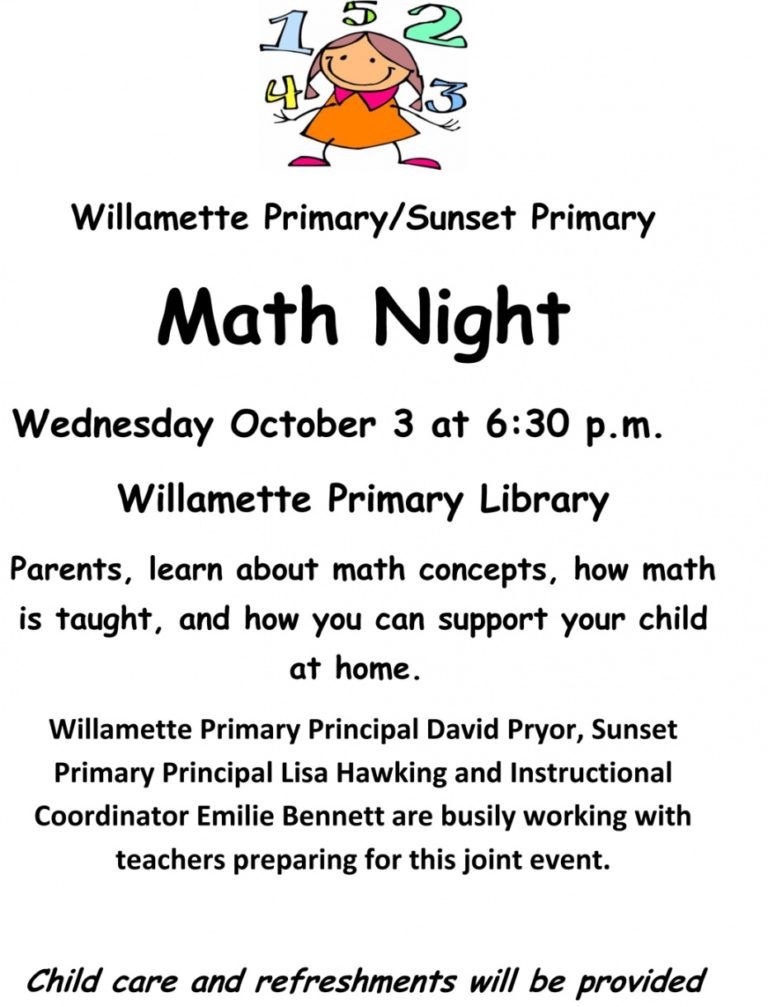 Free Math Education Night Math Night Flyer Template Doc | Dremelmicro