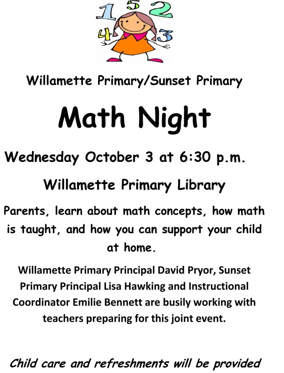 free math education night math night flyer template doc