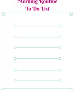free morning routine  free printable checklist  more than a mom morning routine checklist template pdf