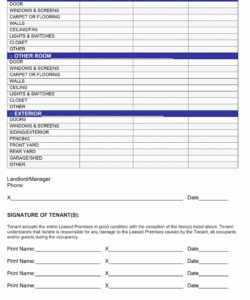 free moveinmoveout walkthrough checklist  ezlandlordforms move in checklist template excel