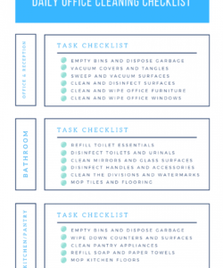 free office cleaning checklist daily weekly and monthly tasks commercial cleaning checklist template samples