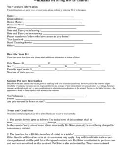 free pet sitter forms  fill out and sign printable pdf template  signnow pet sitter checklist template doc