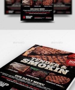 free pork ad stationery and design templates from graphicriver bull roast flyer template