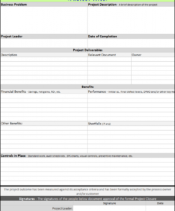 free project closure template  continuous improvement toolkit project closeout checklist template doc