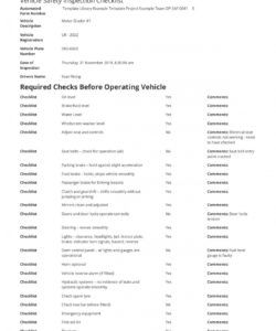 free vehicle safety inspection checklist template  free and vehicle safety inspection checklist template