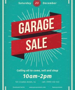 free vintage garage sale flyer moving sale flyer template