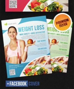 free weight loss  flyer psd template weight loss flyer template