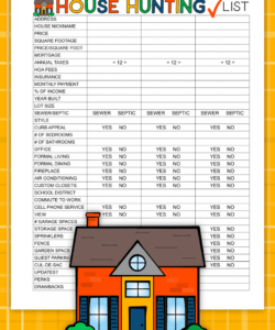 house hunting checklist house hunting checklist template pdf