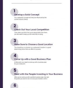 printable 10 checklist for starting up a restaurant  pdf doc excel restaurant side work checklist template