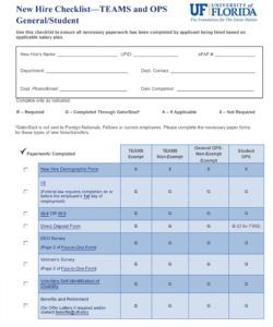 printable 50 useful new hire checklist templates &amp;amp; forms ᐅ templatelab new employee onboarding checklist template excel