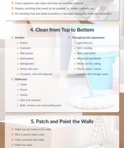 printable a landlord apartment turnover cleaning checklist  dumpsters apartment turnover checklist template