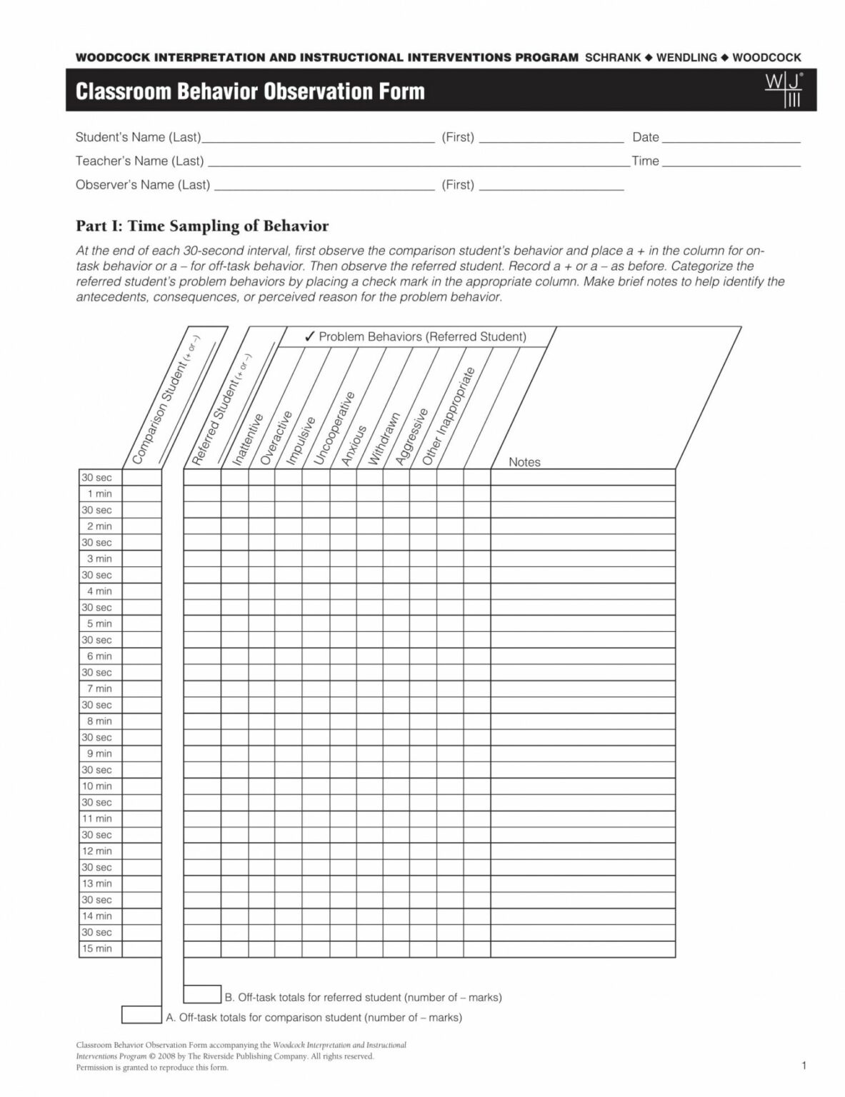 printable-free-4-behavior-observation-forms-in-pdf-ms-word-student