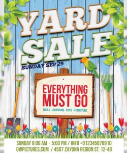 yard sale  garage sales flyer template by owpictures on moving sale flyer template