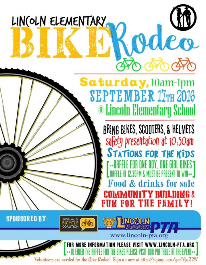 2016 lincoln bike rodeo is coming!  lincoln elementary pta bike rodeo flyer template pdf