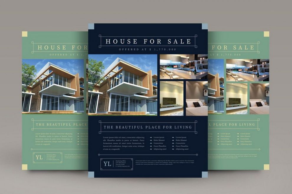 30 best real estate flyer templates  design shack land for sale flyer template