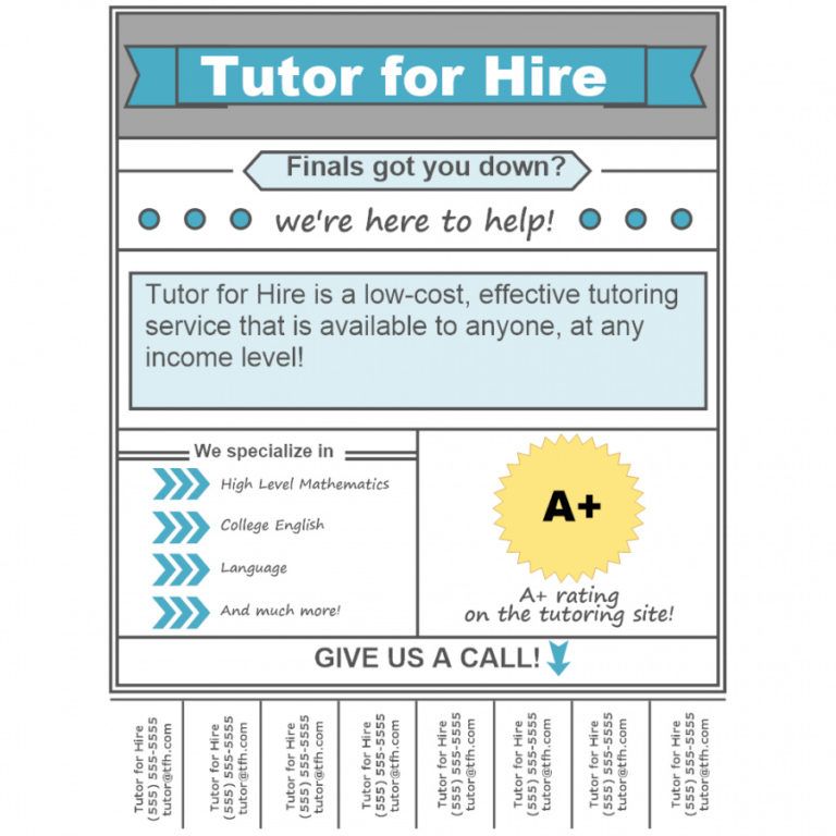 Math Tutoring Flyer Template - Dremelmicro