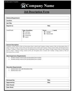 47 job description templates &amp;amp; examples ᐅ templatelab simple job description template