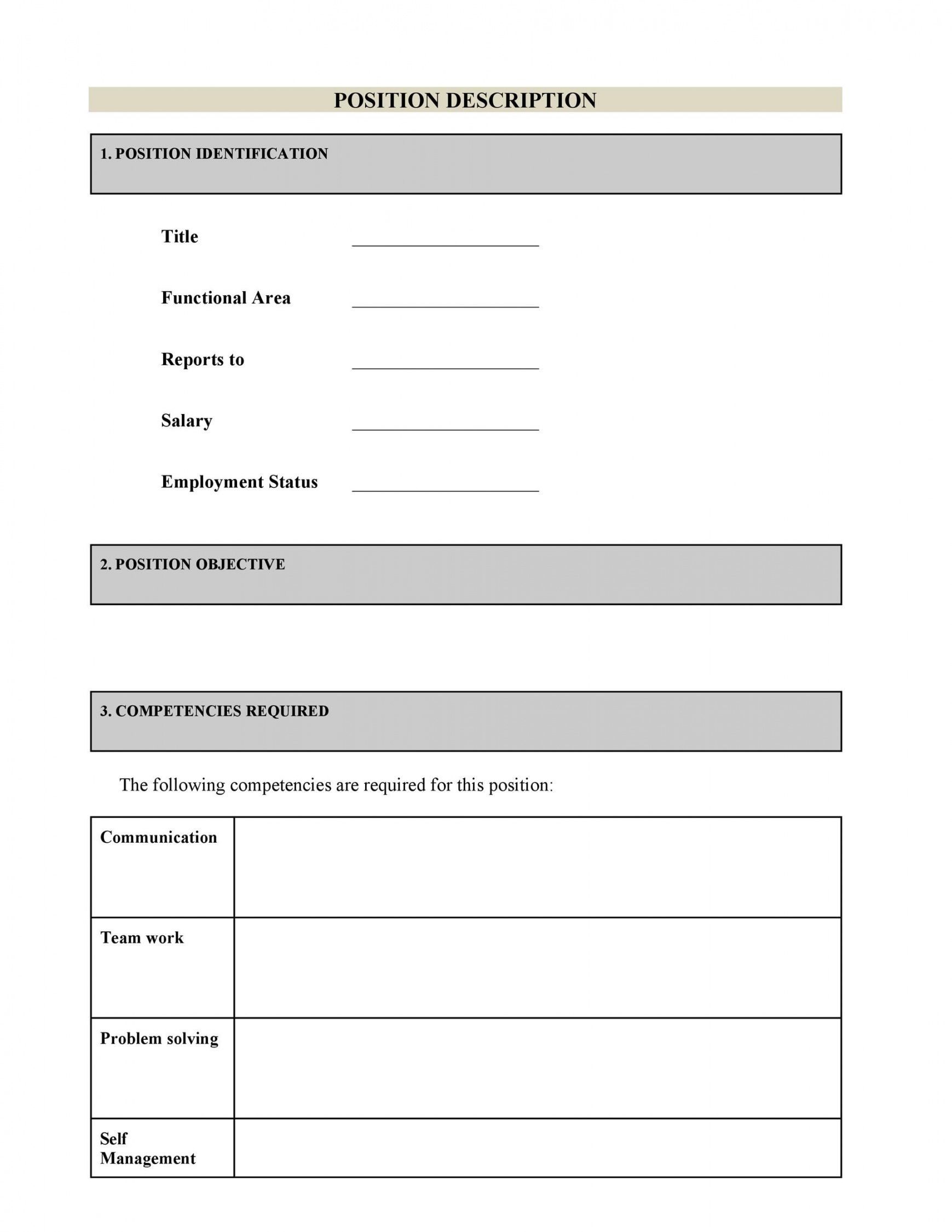 47 job description templates &amp;amp; examples ᐅ templatelab simple job description template doc