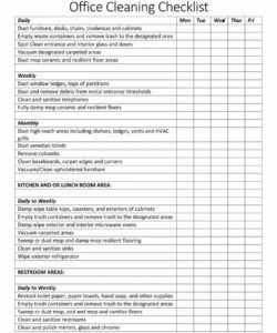9 best maid service checklist printable  printablee residential cleaning checklist template doc