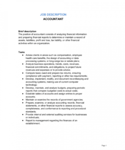 accountant job description template  by businessinabox™ accounting manager job description template doc