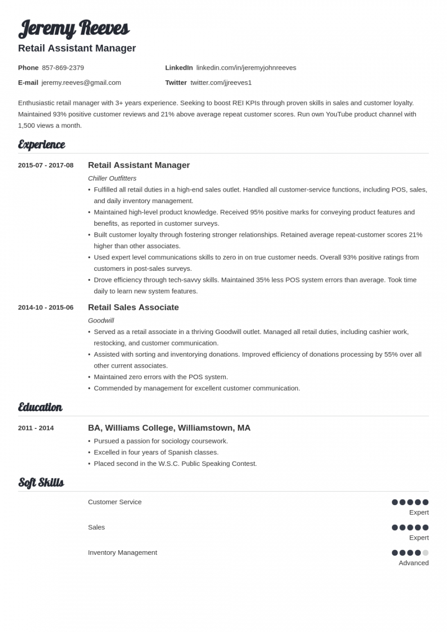 assistant manager resume sample [job description &amp; skills] assistant manager job description template and sample