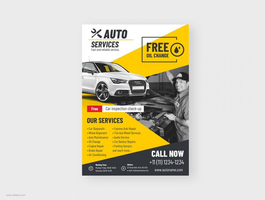 auto flyer template coreldraw auto shop flyer template pdf