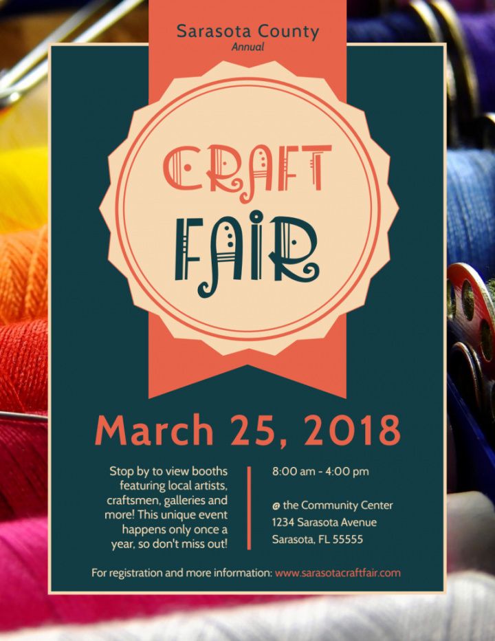 awesome craft fair flyer template  mycreativeshop craft show flyer template and sample