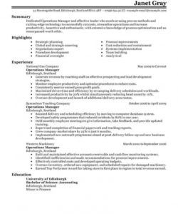 best operations manager resume example  livecareer operations director job description template doc