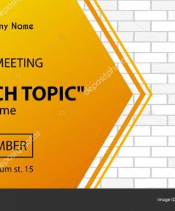 business meeting vector banner template corporate event announcement flyer  263056160 meeting announcement flyer template pdf