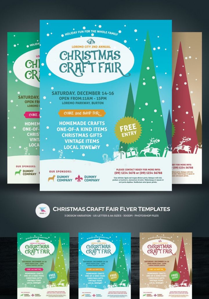 christmas craft fair flyer corporate identity template craft show flyer template doc