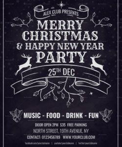 christmas party invitation flyer template in adobe photoshop party invitation flyer template pdf