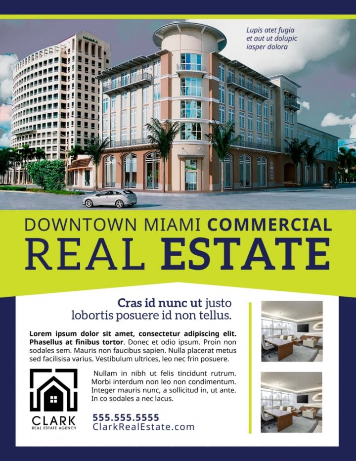 commercial real estate flyer template  mycreativeshop commercial property flyer template