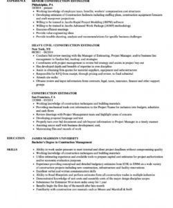 construction estimator resume samples  velvet jobs construction estimator job description template pdf