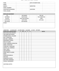 editable dump truck safety checklist  fill online printable truck maintenance checklist template samples