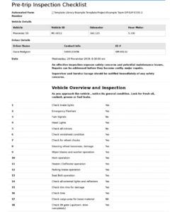 editable truck driver pre trip inspection checklist free editable truck maintenance checklist template pdf