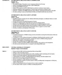 environment health &amp;amp; safety resume samples  velvet jobs safety officer job description template pdf