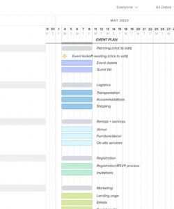 event planning template &amp;amp; checklist  teamgantt corporate event planning checklist template doc