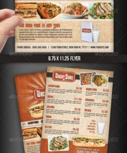 flyer menu templates from graphicriver modern restaurant food menu flyer template